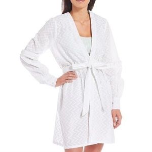NWT ANTONIO MELANI x BORN ON FIFTH | Harbor Island Embroidered Wrap Cover Up